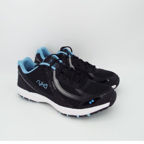 Ryka Dash 3 Black and Blue Comfort Walking Shoes Size 7W Wide Width NEW - Picture 5 of 13